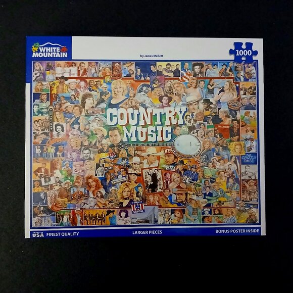 White Mountain Country Music Jigsaw Puzzle, 1000 Pieces - Picture 1 of 2